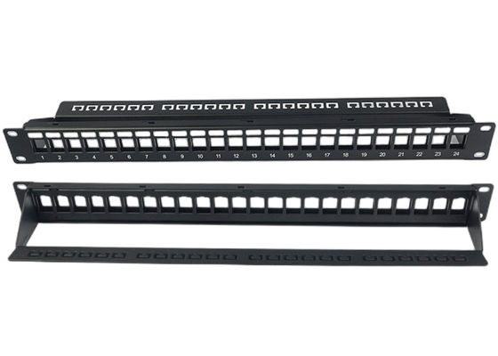 Qualidade  Blank Network Patch Panel Unshielded RJ45 24 Port 1U Patch Panel fábrica