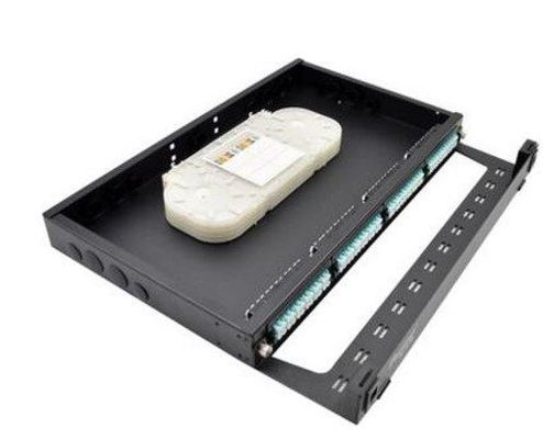 19" montagem em rack do módulo da gaveta da fibra do LC 1U dos painéis de remendo de FTTH MPO MTP