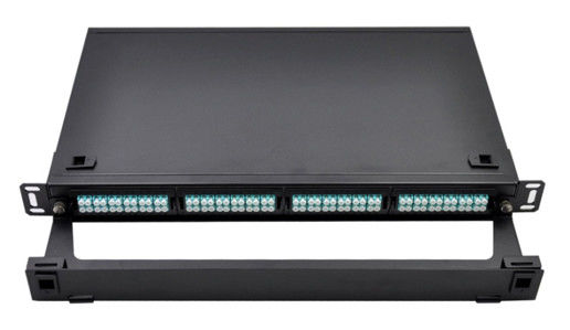 19" montagem em rack do módulo da gaveta da fibra do LC 1U dos painéis de remendo de FTTH MPO MTP