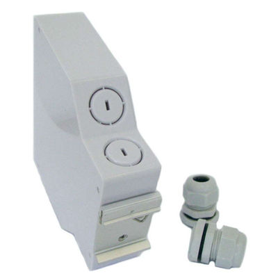 Palavra simples plástica dos adaptadores Lc/Upc da caixa de terminal 12 da fibra ótica da montagem do trilho do ruído do Abs