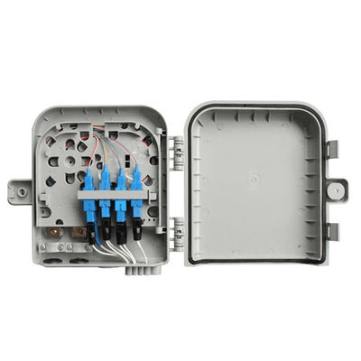 Luz da caixa terminal 8Core SM/DX SC/LC/ST/FC da fibra ótica IP 66 cinzento/preto