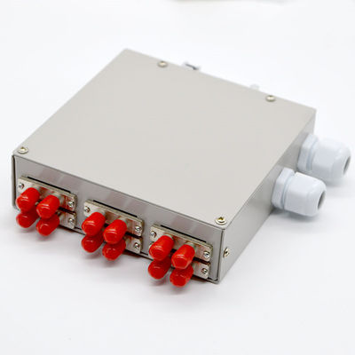 12core fibra - cerco ótico da montagem do trilho do RUÍDO com o adaptador frente e verso do St