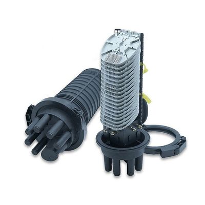 Caixa comum ótica da fibra vertical da abóbada da tala 144Core 288Core do fechamento da fibra ótica da abóbada