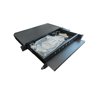 6 cerco portuário da fibra da montagem em rack do núcleo 1U do SC 12 do painel de remendo da fibra ótica