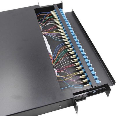 Junção portuária da gaveta da caixa 24Core do cerco do painel de remendo da fibra ótica de ODF 24