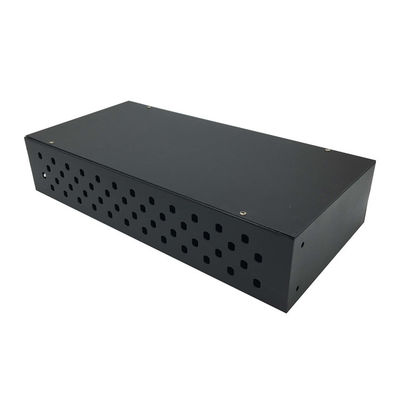 Lamine o adaptador grosso de aço do painel de remendo 0.8mm da fibra ótica da cremalheira 2U FC