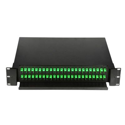 48 painel de remendo deslizante frente e verso da palavra simples do SC do cerco da fibra ótica dos portos 2U/LC