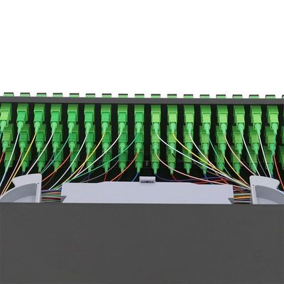 19 painel de remendo de fibra do núcleo do cerco ODF 72 da montagem em rack da polegada 2U que desliza o tipo