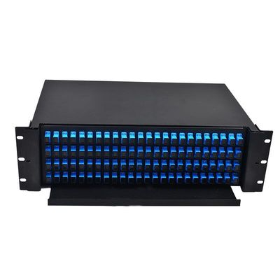 3u 3ru 19" cremalheira da fibra ótica de ODF 96 montou o tipo painel da gaveta do cerco de remendo