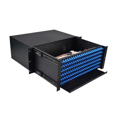 Painel de remendo de fibra de fibra ótica interno da montagem em rack da distribuição 144core 19