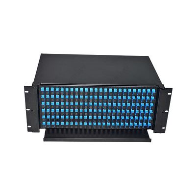 Painel de remendo de fibra de fibra ótica interno da montagem em rack da distribuição 144core 19