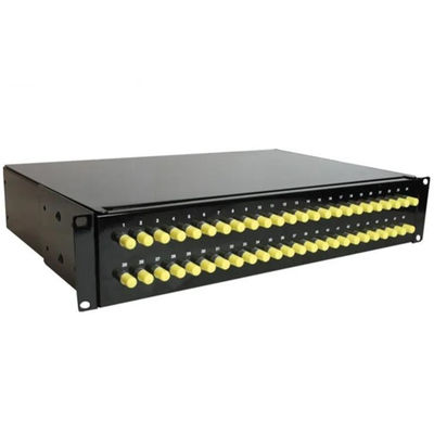 19" montagem em rack do painel de remendo de fibra 2U fixaram o tipo 48 adaptador do núcleo FC