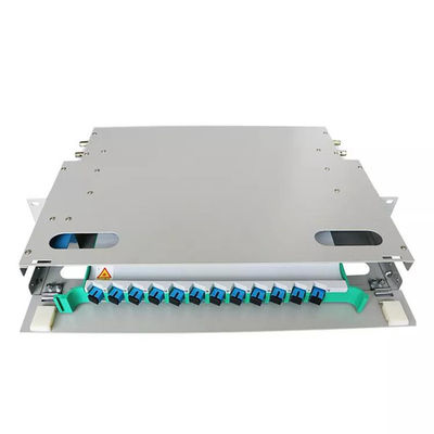 manutenção programada do painel de remendo de fibra do núcleo do quadro de distribuição 12 da montagem em rack do painel de remendo de 1U ODF
