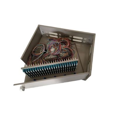 o quadrilátero da montagem em rack 288Core LC do painel de remendo da fibra ótica 3U balança para fora o estilo