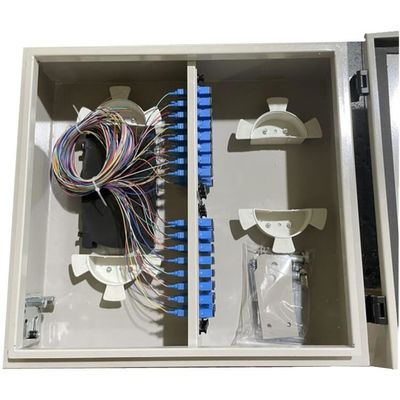 48 adaptador impermeável exterior da caixa de distribuição 48F da fibra da montagem da parede do núcleo LCD