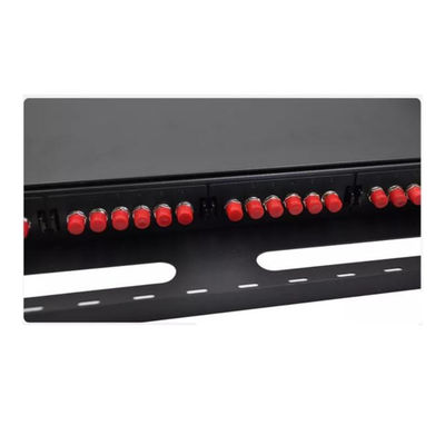 Painel de remendo de fibra 19 de MPO FC 24 OEM portuários da montagem em rack do painel de remendo