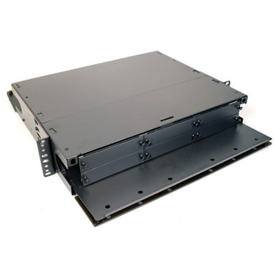 Entalhes 72F do duplex 6 do LC UPC do painel do adaptador do cerco 6 da fibra da montagem em rack de LGX 2U