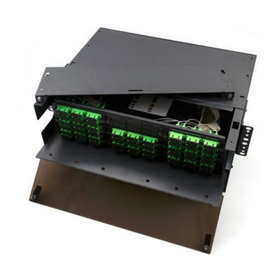 O SC APC do painel de remendo de fibra dos painéis de remendo 108F de 3RU MPO MTP guarda o adaptador de 9 LGX