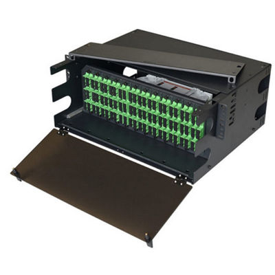 Adaptador do painel de remendo de fibra 12 do SC APC 4U dos painéis de remendo 144F da tala MPO MTP