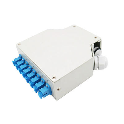 Caixa terminal montada do trilho do ruído da fibra ótica do ruído 8 trilho portuário com as tranças de Singemode do adaptador de Sc/Upc