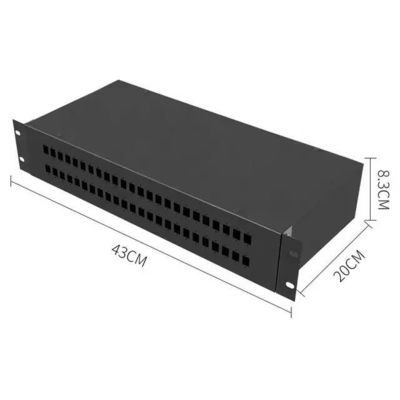 O painel de distribuição fixado 2U da fibra ótica de ODF submete o painel de remendo montado