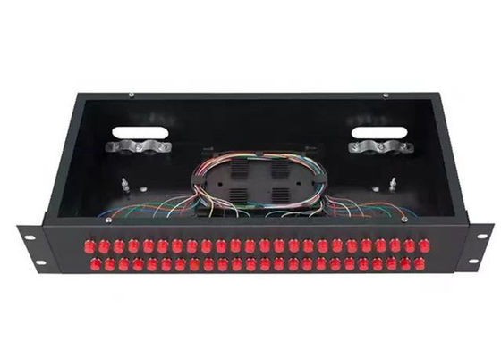 adaptador de fibra ótica de Fc da montagem em rack do cerco da caixa do painel de distribuição 2U