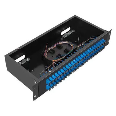 adaptador de fibra ótica de Fc da montagem em rack do cerco da caixa do painel de distribuição 2U