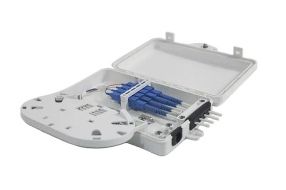 a manutenção programada simples do SC da caixa terminal da fibra ótica 4Port cabografa IP-66 impermeável branco