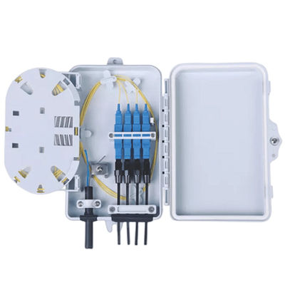 a manutenção programada simples do SC da caixa terminal da fibra ótica 4Port cabografa IP-66 impermeável branco