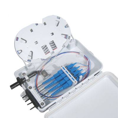 a manutenção programada simples do SC da caixa terminal da fibra ótica 4Port cabografa IP-66 impermeável branco