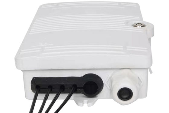 manutenção programada IP66 branco do SC UPC SX da caixa terminal da fibra ótica 4Port para a telecomunicação