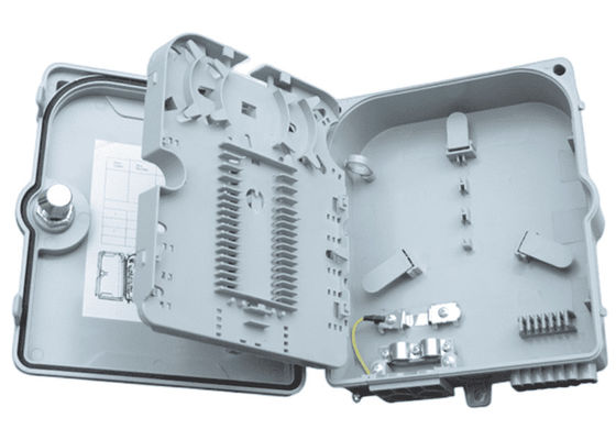 Luz da caixa terminal 12Port SC/LC/ST/FC IP-66 UPC/APC da fibra ótica FTTH cinzento