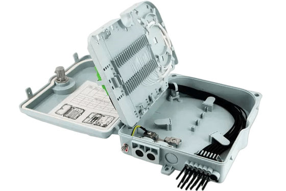Luz da caixa terminal 12Port SC/LC/ST/FC IP-66 UPC/APC da fibra ótica FTTH cinzento