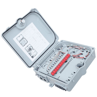 Luz da caixa terminal 12Port SC/LC/ST/FC IP-66 UPC/APC da fibra ótica FTTH cinzento