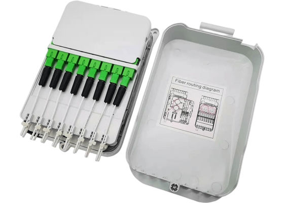 16Core caixa de distribuição UPC do divisor FTTH/parede do APC luz da montagem - cinzenta