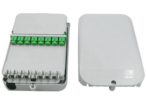 16Core caixa de distribuição UPC do divisor FTTH/parede do APC luz da montagem - cinzenta
