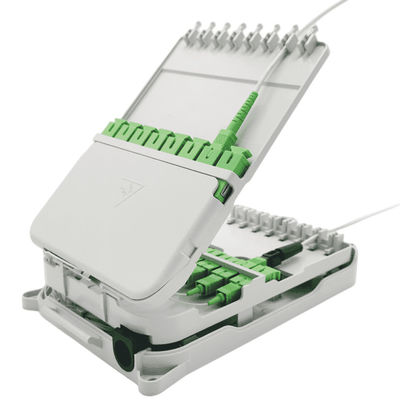 16Core caixa de distribuição UPC do divisor FTTH/parede do APC luz da montagem - cinzenta