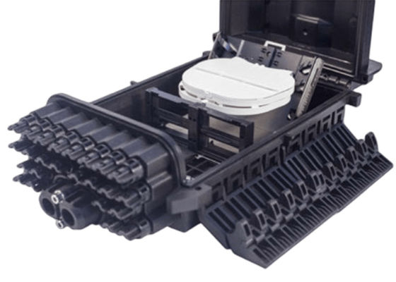 Preto portuário IP68 OM1 96Core da montagem da parede da caixa da terminação da fibra de FTTB 24