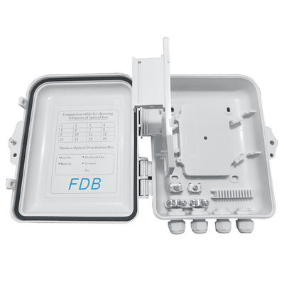 Caixa IP65 12Cores do divisor da fibra ótica do PLC do SC 1x8 fixada na parede