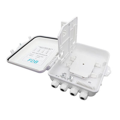Caixa IP65 12Cores do divisor da fibra ótica do PLC do SC 1x8 fixada na parede