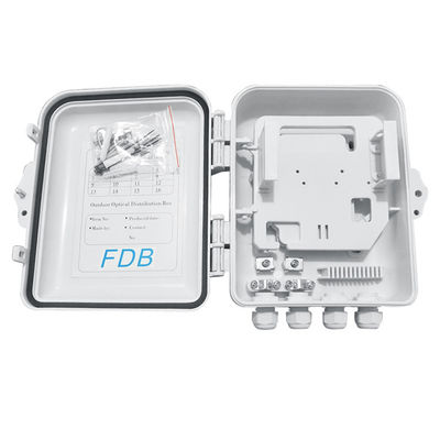 Caixa IP65 12Cores do divisor da fibra ótica do PLC do SC 1x8 fixada na parede