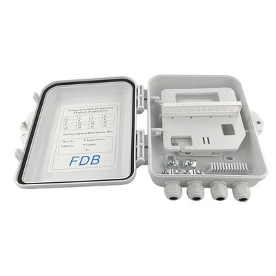 Caixa IP65 12Cores do divisor da fibra ótica do PLC do SC 1x8 fixada na parede