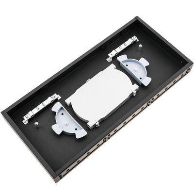 19" núcleo do cerco 12 da fibra do adaptador 1U do ST do painel de remendo de fibra da montagem em rack