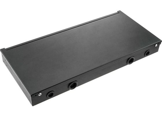 19" núcleo do cerco 12 da fibra do adaptador 1U do ST do painel de remendo de fibra da montagem em rack