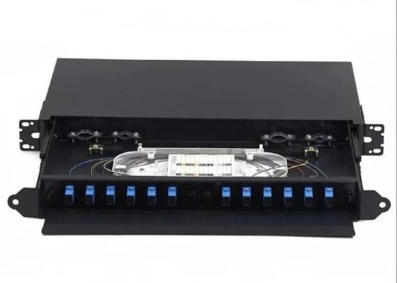 12 a trança da montagem em rack ODF do painel de remendo FC da fibra ótica do núcleo retira