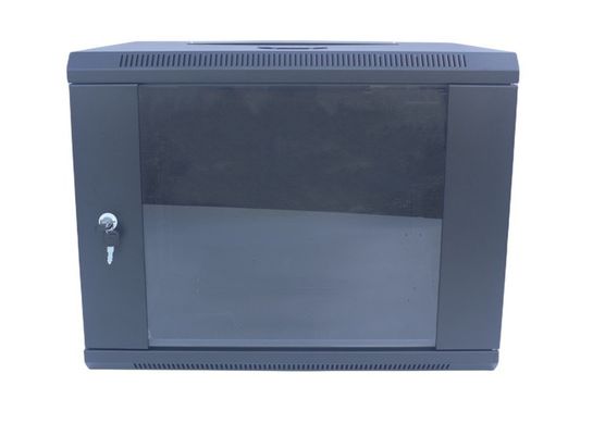 armário 19" da cremalheira do servidor 9U armário dos dados da montagem da parede/cremalheira pretos removíveis da rede