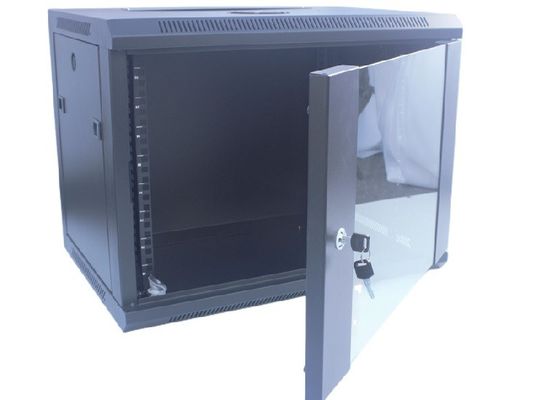 armário 19" da cremalheira do servidor 9U armário dos dados da montagem da parede/cremalheira pretos removíveis da rede