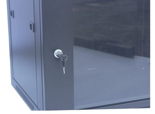 armário 19" da cremalheira do servidor 9U armário dos dados da montagem da parede/cremalheira pretos removíveis da rede