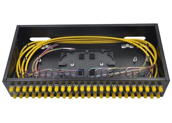 Adaptador fixo do St Upc do painel de remendo 1U do núcleo do cerco 12 da montagem em rack da fibra ótica
