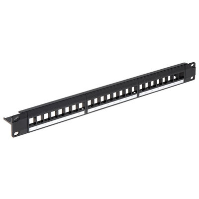 1 painel de remendo portuário do quadro 24 vazios de RU Network Patch Panel C5e descarregou
